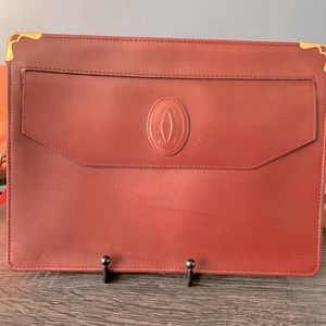 CARTIER Burgundy Vintage Clutch